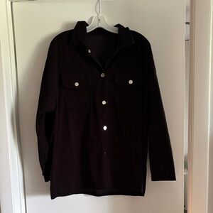 Black Button-Up Shirt / Jacket
